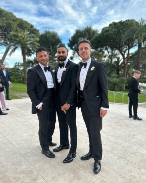 Ryan Thomas Instagram - To Mr & Mrs Kamani, you brought a fairytale to life this week. A memory we will all remember forever. It’s been a honour & privilege for us to be your best men.
Thank you from the bottom of our hearts. 🤍