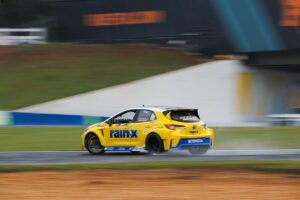 Ryan Tuerck Instagram - Was a wet one in morning practice but we had a fresh pair of @officialrainx wiper blades on the car baby💪🏼 The rain stopped and we should have a full dry session tonight before seeding bracket starts. #TeamToyota

#TGRNA #RT411 #GRCorolla 
@officialRainx
@nittotire 
@mobil1 
@rockstarenergy
@teamtoyota 
@bcracingna 
@supertechperformance 
@race.service
@johnreedracing