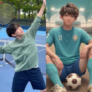 Ryogo Matsumaru Instagram - テニスしてる時の写真をAIで3Dキャラ化させたら
スポーツ変わっちゃったけど、顔は割と似ている…？どうだろう🤔