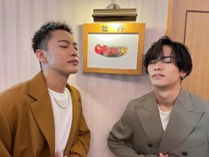Ryoki Miyama Instagram - 本日も皆さん夜まで沢山ありがとうございました！！！
🔥そして情報解禁です🔥
来週放送される【オモウマい店】に壱馬くんとゲスト出演させて頂きます！
お腹すかせて沢山見てた大好きな番組なのでとても出演できて嬉しいです🤭 皆さん是非お楽しみに！！！
VTRみてお腹ペコペコになった2人をどうぞ笑🤫

#オモウマい店　
#川村壱馬
#三山凌輝
#RYOKI