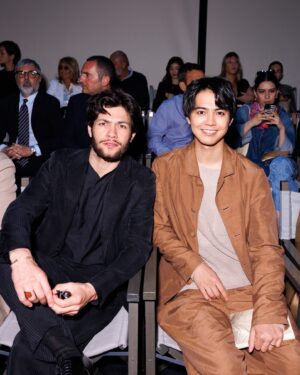 Ryota Katayose Instagram - GIORGIO ARMANI SS25 MEN'S FASHION SHOW
@giorgioarmani Thank you for inviting us.
I feel it must need that message “Timeless Elegance” for this situation of the fashion industry.
Because we need just one great jacket to live with our long life. 
This is our great experience for our life that we could see your universality show here. 
Thank you so much again for inviting us. 
Credits: @germanlarkin #giorgioarmani