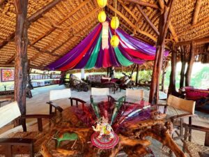 Saba Douglas-Hamilton Instagram - I always find it super hard to photograph @elephantwatchcamp - with its riot of colours and wiggly asymmetry - and do it any justice.  Perhaps that’s because the main ingredient in everything we do is ❤️ LOVE 💕- impossible to capture but fills the soul to the top. 

And now we are open!!