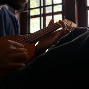 Sabareesh Sajjin Instagram - 🪕🎶Just learning