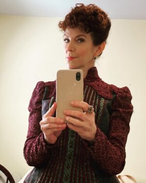 Sabrina Grdevich Instagram - Corsets and other killer costumes 
Coming soon….
#SlasherRipper
April 6 on @shudder @hollywoodsuite @amcplus