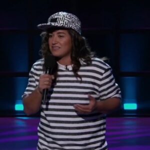 Sabrina Jalees Instagram - That's the first question they ask?! @sabrinajalees 

Tonight at 7:30 in The Lab @netflixisajoke Presents Sabrina Jalees and featuring @natashaleggero @nikkiglaser @aparnapkin @dylanadler_ @debradg & @momowelch Very limited tickets left, get yours now at improv.com/hollywood #hollywoodimprov #netflixisajoke #daddy