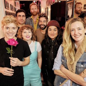 Sabrina Jalees Instagram - 🥇Always a cozy delight to join @hooraymae show at @largolosangeles omg @leifvollebekk duet and omg everyone on the line up and omg Wolfie the next Rafa and omg Rowan in the morning 🌅