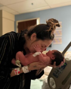 Sabrina Jalees Instagram - Just like his Baba, Rowan McLees had zero chill about meeting his mama @shaunanicolemccann and brother Wolfie. On a rainy Tuesday (Feb 20th), over a month before his due date, he punched open the water balloon he was growing in and shouted “I’M READY!” Born 5 lb 13 oz he had everyone fooled until the infamous car seat test where he was caught breathing shallow here and there. He served a one week sentence in the NICU (where angels go to work as nurses) and is now at home, wide eyed, wondering why the black-out curtains were so much better in @shaunanicolemccann body. He arrived four years to the day we walked into our first IVF clinic. To be taught our greatest lesson in patience by such an impatient baby is one of his first great jokes. Thank you to the whole team at @huntingtonhospital and @usc_fertility and of course to our great hero who got up every time we were knocked down @shaunanicolemccann - you can have anything you want forever, I love you and promise not to choose the bags myself.