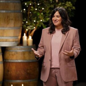 Sabrina Jalees Instagram - Tonight is the night @farmingforlovectv premieres - 7pm on @ctv !!! cuddle up next to a few of your goats and your fluffiest cow and fill the cup of milk 🥛 in your heart. It’s barrels* of fun! ❤️🌙 
*four to be exact