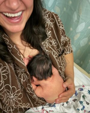 Sabrina Jalees Instagram - Just like his Baba, Rowan McLees had zero chill about meeting his mama @shaunanicolemccann and brother Wolfie. On a rainy Tuesday (Feb 20th), over a month before his due date, he punched open the water balloon he was growing in and shouted “I’M READY!” Born 5 lb 13 oz he had everyone fooled until the infamous car seat test where he was caught breathing shallow here and there. He served a one week sentence in the NICU (where angels go to work as nurses) and is now at home, wide eyed, wondering why the black-out curtains were so much better in @shaunanicolemccann body. He arrived four years to the day we walked into our first IVF clinic. To be taught our greatest lesson in patience by such an impatient baby is one of his first great jokes. Thank you to the whole team at @huntingtonhospital and @usc_fertility and of course to our great hero who got up every time we were knocked down @shaunanicolemccann - you can have anything you want forever, I love you and promise not to choose the bags myself.