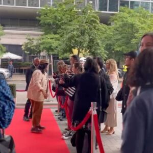 Sabrina Jalees Instagram - It’s never too late to post about your brush with fame at the @ctv upfronts. New @farmingforlovectv this Sunday at 7pm and YOU WON’T BELIEVE THE CONTENTS.

Make up by @luckymakeup hair by @aishaebony