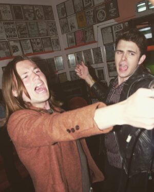 Sacha Carlson Instagram - a criminally fun night of karaoke 🪩🎉🕺