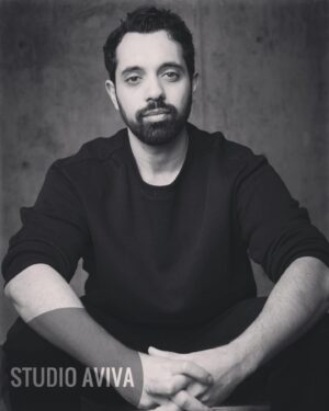 Sachin Sahel Instagram - This is an image I have posted on Instagram. 

It’s black and white because I was too cheap to have another one touched up.

📸: @farrahaviva @studioaviva
