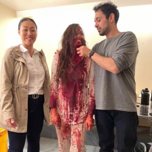 Sachin Sahel Instagram - WARNING: Some macabre horror show shots.

Today Creepshow Season 4 will debut with a six-episode binge premiere on AMC  and Shudder and new episodes airing weekly at 10/9c on AMC.

An iconic anthology horror show, in spooky season, working with legendary people, was nothing short of a terrifying delight. 

Our episode is entitled “Grieving Process.” Enjoy the screams. 

- Pumpkin King 🎃 👑 
@creepshowtv @amc_tv @amcplus @shudder