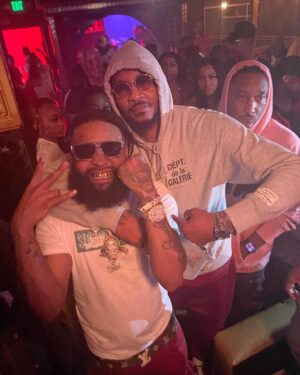 Sada Baby Instagram - If you know me then you know who my goat is, my favorite player, I always wanted to be different and when everybody was a Kobe and Bron fan I was still tryna do everything like Melo, my first hoop nickname was Melo at Bball city n you kan ask niggas like @certified_nique2 n @eastwarrenbuck_ and the reason I wear headbands til this day is because of @carmeloanthony and if you a real fan you know me and @_skillababy got a whole tape named after him and Kobe 🤷🏽‍♂️ I know what I’ve done is more than major considering what I had to overcome, I’m still just gettin started and I Kaint stress that enough, Big Bro pulled up specifically to kick it wit me and shit like that let me know I’m still goin in the right direction. In Real Life I’m Really Him… I’m Back to me n I’m happy as hell knowing how im about to act wit my music 🦍 SkuBop™️ wish my daddy koulda saw this but I think he still did. 🙏🏽