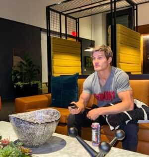 Sage Northcutt Instagram - Trying to stay up and find something good to watch on tv. What’s your favorite show right now? 

#TeamRedcon1 Code Sage20 link in bio