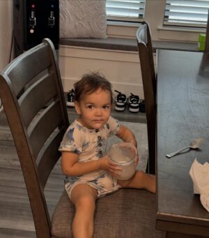Sage Northcutt Instagram - Hanging out with my niece Raya and she ate all my homemade ice cream haha