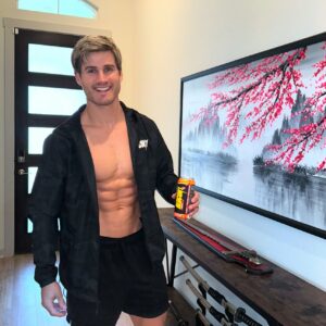 Sage Northcutt Instagram - Grilling up a steak and grabbing some sour peach rings @redcon1energy 

#TeamRedcon1 Code SAGE20 Link in bio