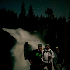 Sage Northcutt Instagram - Epic hike over a 100  foot waterfall with some crazy stars out tonight!