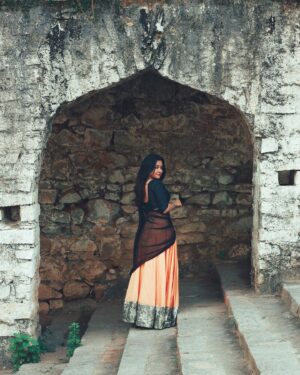 Sahithi Avancha Instagram - Soul full of sunshine…💛💛

#newpost#instapost#traditional#love#looks#sunshine