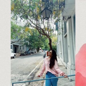 Sahithi Avancha Instagram - “And look at you, you have so 
  much
  meaning” 🌸🌸

#selflove#pondicherry#love#frenchcolony#travel