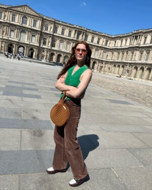 Sai Bennett Instagram - A Louvre letter in 48hours 🖤 massive thanks to @mrandmrssmith and of course my love @matthewiscooked for the most dreamy trip