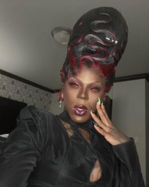 Saint Instagram - Ain't it funny how it be?
Enjoy my last week off before I rampage through the country for the US leg of the @bouletbrothersdragula world tour🔪🔪🔪 get tickets now at Dragulalive.com

Photo by : @ericrichardmagnussen  and  @robchron  with set assistants from @kcott_bebop 

Hair by @chichifuera 

Dress by : @lestatcouture

Dress designed by @mr.oystr