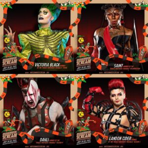 Saint Instagram - Who’s ready to scream? Join Queens of Darkness the @bouletbrothers and featured Supermonsters of “The Boulet Brothers’ Dragula” for Midsummer Scream July 28-30! There will be live sfx and drag makeup demos at the Dragula booth along with scheduled meet & greet opportunities, plus an exclusive “Boulet Brothers’ Dragula” panel featuring Victoria, Landon, Dahli and myself hosted by the Boulets. Get tix and info at midsummerscream.org