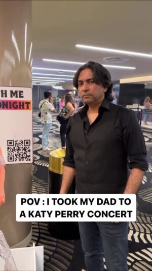 Sajjad Ali Instagram - I dragged my dad to a Katy Perry concert 😂😬 

#katyperry #sajjadali #vegas