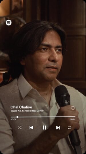 Sajjad Ali Instagram - Har kisi ke liye #ChalChaliye 💃
Listen to @TheSajjadAli and @FarheenRazaJaffry at the link in bio👆