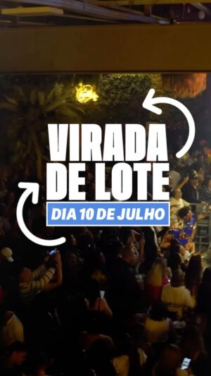 Salgadinho Instagram - Amanhã tem virada de lote 🚀 Corre logo no link da Bio e garanta seu ingresso no valor promocional do 1º lote 🔥🎶