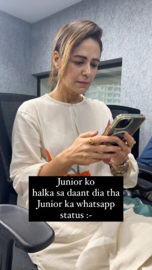 Salil Acharya Instagram - Itni se baat aur itna bhaari status 🤣🤣

#junior #office #officereels #salil #monasingh
