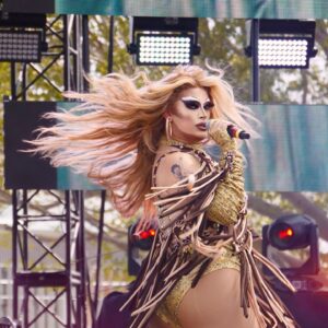Salina EsTitties Instagram - This moment will forever be one of my proudest. 
Getting to perform my own original music in my hometown @wehopride after years of attending since i was 18 years old. I’ve been working on living in the moment, not being stressed and trusting that what i’m creating MEANS something. Getting to expiernce this with my best friends who have seen me since the beginning…when we were getting dressed in an alley to WALK the pride parade as little babies, and now sharing the same stage as Janelle Monae and Kylie! 
After this weekend I feel so #Proud of myself. Thank you to all my friends and lil nips who showed up for me for this moment. Ah 🥲 🌟 🎤 
Thank you @officiallyoutloud @jeffcons @meetjjla for this opportunity. 
Special Guest Bestie @tokesbadd 
Choreographed @msilas23 
Papi Dancers @msilas23 @aj_wtkns 
Dora’s @violetathequeen @mscakemoss @barbra.please 
Bootz @jaxphoenixx 
My assistants backstage @brittneysawyeer x @dflores_14 
My management @pegmgmt @maddiejac0bs 
My agents @warnertalentagency @richdrever 
My bts savior @dylan.d.thai 
For these photos @simplyyours.creativehr 
Hair styled by @callher6 
Outfit by @ricocavalli 
Styling consultings @sebastienhohl_ 
@chaddmcmillan for stoning my coat the night before
and allll my friends who came and have been there, i thank you!
#Pride #Outloud #LiveMusicFestival