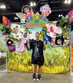 Salina EsTitties Instagram - Ahhh my friends are quite literally the best, and got to do it all with my dad today! Come see my cartoon dora jungle Bootz Experience at @rupaulsdragcon this weekend! #2451 #dragcon #Bootz