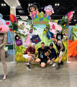 Salina EsTitties Instagram - Ahhh my friends are quite literally the best, and got to do it all with my dad today! Come see my cartoon dora jungle Bootz Experience at @rupaulsdragcon this weekend! #2451 #dragcon #Bootz