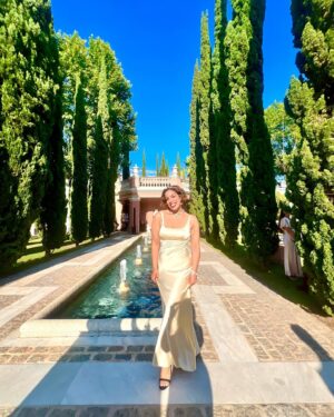 Salma Hindy Instagram - Had the absolute honour of celebrating Palestinian love in Spain this past week, with the happiest bride I’ve ever seen 😍😍😍 alf alf mabrook to my sister @larafeh7 & @bilalabusaad - who brought together the most wonderful group of souls from all over the world. Thank you all for giving me a family for a week 🥹 and for convincing me to come back to both Spain and New York (didn’t take much). I’m tanned, healed, inspired and sweaty from dancing all at once 💗💗💗