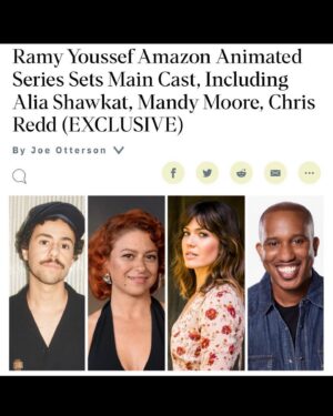 Salma Hindy Instagram - BIG NEWS 🥹♥️

Extremely elated, ecstatic and every level of excited to join this incredible cast on @ramy’s new adult animated series “#1 Happy Family USA” which is about a young Muslim boy growing up in Jersey whose whole life changes when 9/11 happens. An experience so specific and life defining for Muslims in the West. Coming to @primevideo v soooon illustrated by the flawless @monachalabi and written by the funniest humans I’ve EVER met- I can’t wait for you all to see 🤍

AND YES THAT IS ME UNDER MANDY MOORE
WHAT IS LIFE
Sorry teenager me can’t come to the phone right now? Why? Oh Cuz she’s binging a Walk to Remember for the 800th time. BYE.