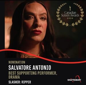 Salvatore Antonio Instagram - Thank you to the @thecdnacademy for this lovely nod. It means so much to be nominated by my peers, and it’s especially meaningful to be nominated alongside my dear friend @pbrancs. The entire cast and crew worked so hard to make this season happen, and that is reflected in our best drama program nomination. I’m very honoured to be in the company of all the other nominees in this category, and look forward to congratulating each of you in person. Thanks to everyone who voted, and for the beautiful messages that have been coming in today. I appreciate y’all. xo