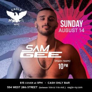 Sam Gee Instagram - @eaglenyc 
See you tonight! #FeelTheEnerGEE 🔥