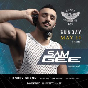 Sam Gee Instagram - NYC 
See you this Sunday at The @eaglenyc 🔥🦅