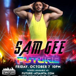 Sam Gee Instagram - ATLANTA 🏳️‍🌈
One of my favourite prides, you can’t miss it!
Catch me spinning at @future_atlanta on Friday October 7th 

Tix: future-atlanta.com

See you soon! 🔥💃🏽