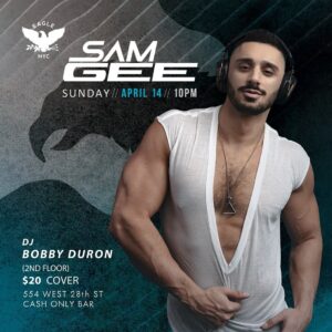 Sam Gee Instagram - NYC 
See you next weekend at @eaglenyc 🔥🦅