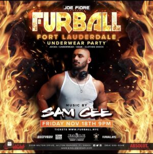 Sam Gee Instagram - FORT LAUDERDALE ☀️
See you next Friday for @furballnyc at the @eaglebarwm 🦅