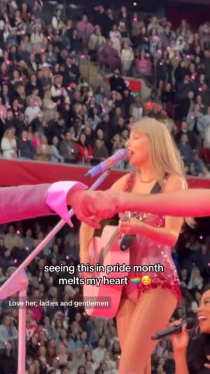 Sam McWilliams Instagram - Lover during pride month >

#taylorswift #erastour #pridemonth #cardiff