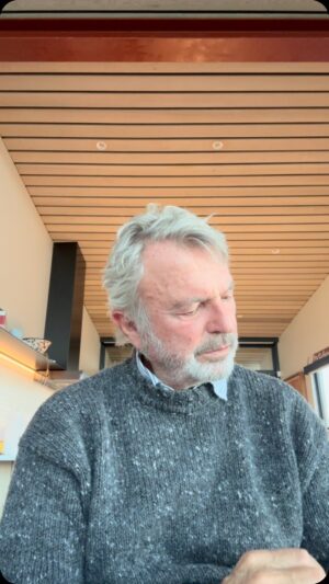 Sam Neill Instagram - SINGIN’ THE BLUES. I do sing, not  well ( and play the uke badly ) once in a while , because it seems to cheer people up . Go figure. So here goes nothing . It has a surprisingly climactic ending … cheer up now !