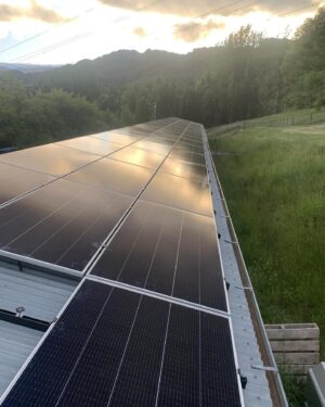 Sam Neill Instagram - SOLAR. We have now made a massive investment in solar energy at Two Paddocks. 120 plus panels . Not because we feel self righteous ( of course we do ) or virtue signalling, whatevs  … But because it WORKS. ( it does ) And it reduces massively our carbon footprint . Global warming is real , my friends, it threatens the planet ,our grandchildren , all our futures . Anything we can do to, we should . Advocate ! In the meantime  , i am plugging in and cranking up AC/DC. Appropriately. 
Dance kids ! 

(Swipe for another image)