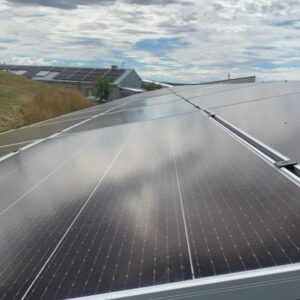 Sam Neill Instagram - SOLAR. We have now made a massive investment in solar energy at Two Paddocks. 120 plus panels . Not because we feel self righteous ( of course we do ) or virtue signalling, whatevs  … But because it WORKS. ( it does ) And it reduces massively our carbon footprint . Global warming is real , my friends, it threatens the planet ,our grandchildren , all our futures . Anything we can do to, we should . Advocate ! In the meantime  , i am plugging in and cranking up AC/DC. Appropriately. 
Dance kids ! 

(Swipe for another image)