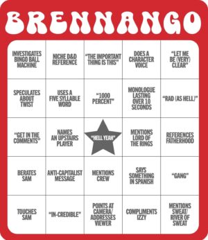 Sam Reich Instagram - bingo boards from game changer: bingo