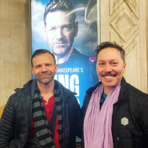 Sam Riegel Instagram - Lear. Branagh. London. #theatre