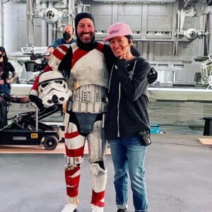 Sam Riegel Instagram - Got to play a stormtrooper on #ahsoka. Thanks wife, for checking off a life goal. It pays to know the best DP in Hollywood.