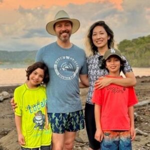 Sam Riegel Instagram - Oh also we went to Costa Rica and found the spot where I proposed and re-enacted it and had a lovely time.
